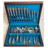 Oneida Community "Silver Artistry" and "Southern Garden" Silverplate Flatware Sets in Wooden Cases