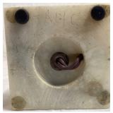 Pair of Vintage Italian Hand Carved Alabaster Table Lamps