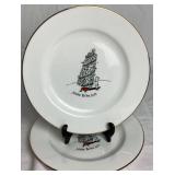 Set of 8 Merry Masterpieces Porcelain Plates 1999 Dayton Hudson