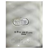 Fitz and Floyd Vegetable Garden Basket Relish Tray and Large Tray, Nutcracker Sweets Cookie Plate and Kringle Santa Claus Cookie Jar