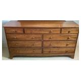Durham Furniture 9 Drawer Triple Dresser with Mirror