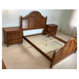 Durham Furniture 3 Pc Bed and Nightstand Set