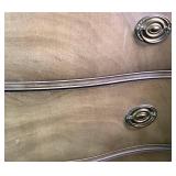 Drexel Mid Century Curved Front 5 Drawer Tallboy Dresser