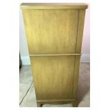 Drexel Mid Century Curved Front 5 Drawer Tallboy Dresser