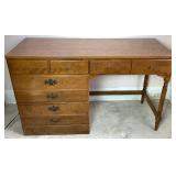 Ethan Allen Heirloom Maple 4 Drawer Writing Desk