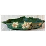 Roseville Pottery Green Magnolia Line Centerpiece Console Bowl