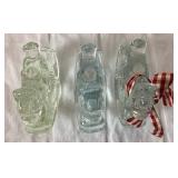 Christmas Collection of Vintage Ornaments, Goebel Rocking Horses, David Frykman Santa and John Huras Glass Santa