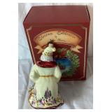 Christmas Collection of Vintage Ornaments, Goebel Rocking Horses, David Frykman Santa and John Huras Glass Santa