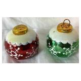 Christmas Collection of Vintage Ornaments, Goebel Rocking Horses, David Frykman Santa and John Huras Glass Santa