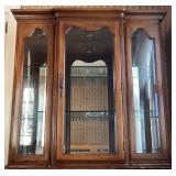 Vintage Thomasville French Provincial Two Piece Lighted Hutch