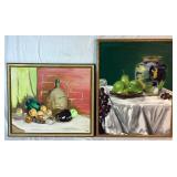 Original Framed Still Life Paintings by Jesse Bell - 2 Paintings