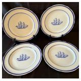 Spode Blue Clipper Plates & Mugs Set