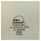International Silver Company Porcelain Brighton Collection Claridge 8302 China Set