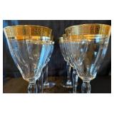 Gold Trimmed Stemware Collection - Tiffin, Murano and Libbey