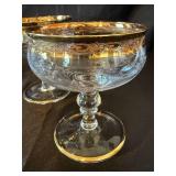 Gold Trimmed Stemware Collection - Tiffin, Murano and Libbey