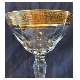 Gold Trimmed Stemware Collection - Tiffin, Murano and Libbey