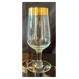 Gold Trimmed Stemware Collection - Tiffin, Murano and Libbey