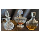 Vintage Vanity Trays with Array of Perfume Bottles