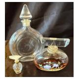 Vintage Vanity Trays with Array of Perfume Bottles