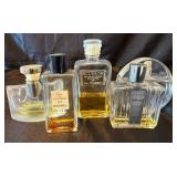 Vintage Vanity Trays with Array of Perfume Bottles