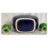 Fiesta Dinnerware Set -6 Dinner Plates, 8 Salad Plates, 7  Saucers, 4 Bowls, 1 Pitcher, 9 Cups, Salt & Pepper Set and 3 Mugs