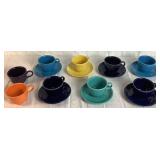 Fiesta Dinnerware Set -6 Dinner Plates, 8 Salad Plates, 7  Saucers, 4 Bowls, 1 Pitcher, 9 Cups, Salt & Pepper Set and 3 Mugs