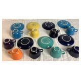 Fiesta Dinnerware Set -6 Dinner Plates, 8 Salad Plates, 7  Saucers, 4 Bowls, 1 Pitcher, 9 Cups, Salt & Pepper Set and 3 Mugs