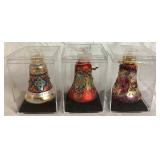 Collection of Hand Crafted Glass Bell Ornaments