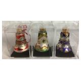 Collection of Hand Crafted Glass Bell Ornaments