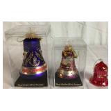 Collection of Hand Crafted Glass Bell Ornaments