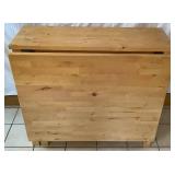 IKEA Gateleg Table, Birch with 6 Storage Drawers, 2 Drop Leaves