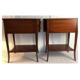 Pair of Vintage Imperial Mahogany End Tables