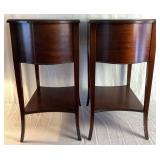 Pair of Vintage Imperial Mahogany End Tables