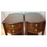 Pair of Vintage Imperial Mahogany End Tables