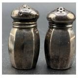 Weighted Sterling Silver Candleholders and 8 Salt and Pepper Shakers