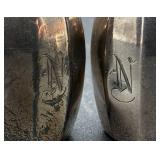 Weighted Sterling Silver Candleholders and 8 Salt and Pepper Shakers