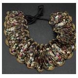 Beautiful Assortment of Vintage Necklaces, Brooches, Rings, Jewelry Boxes and Sequin Collar