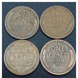 Collection of 124 Lincoln Wheat Cents Pennies