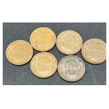 Collection of 124 Lincoln Wheat Cents Pennies