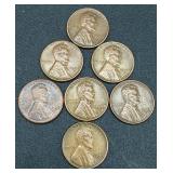 Collection of 124 Lincoln Wheat Cents Pennies