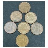 Collection of 124 Lincoln Wheat Cents Pennies
