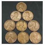 Collection of 124 Lincoln Wheat Cents Pennies