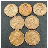 Collection of 124 Lincoln Wheat Cents Pennies