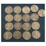 Collection of 124 Lincoln Wheat Cents Pennies