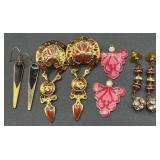 Collection of Gold Tone Earrings, Necklaces and Bracelets