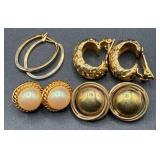 Collection of Gold Tone Earrings, Necklaces and Bracelets