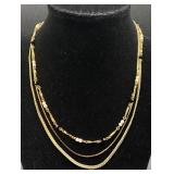 Collection of Gold Tone Earrings, Necklaces and Bracelets