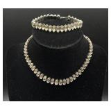 Collection of Rhinestone Necklaces, Earrings and Bracelets