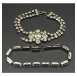 Collection of Rhinestone Necklaces, Earrings and Bracelets