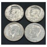 United States Coins - Standing Liberty Quarter, 1942 Jefferson Nickel, Buffalo Nickel and Four Bicentennial Kennedy Half Dollars